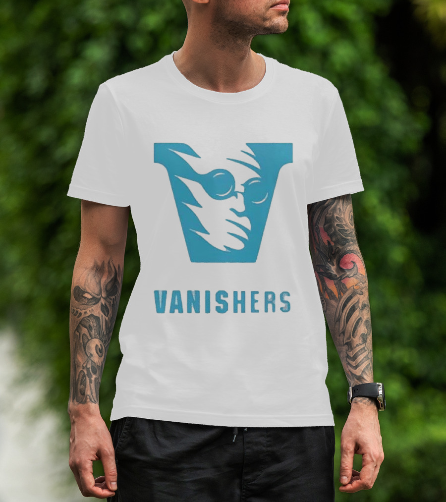 Sussex Vanishers Ghostly Specter Team Vanishers Blue T-Shirt