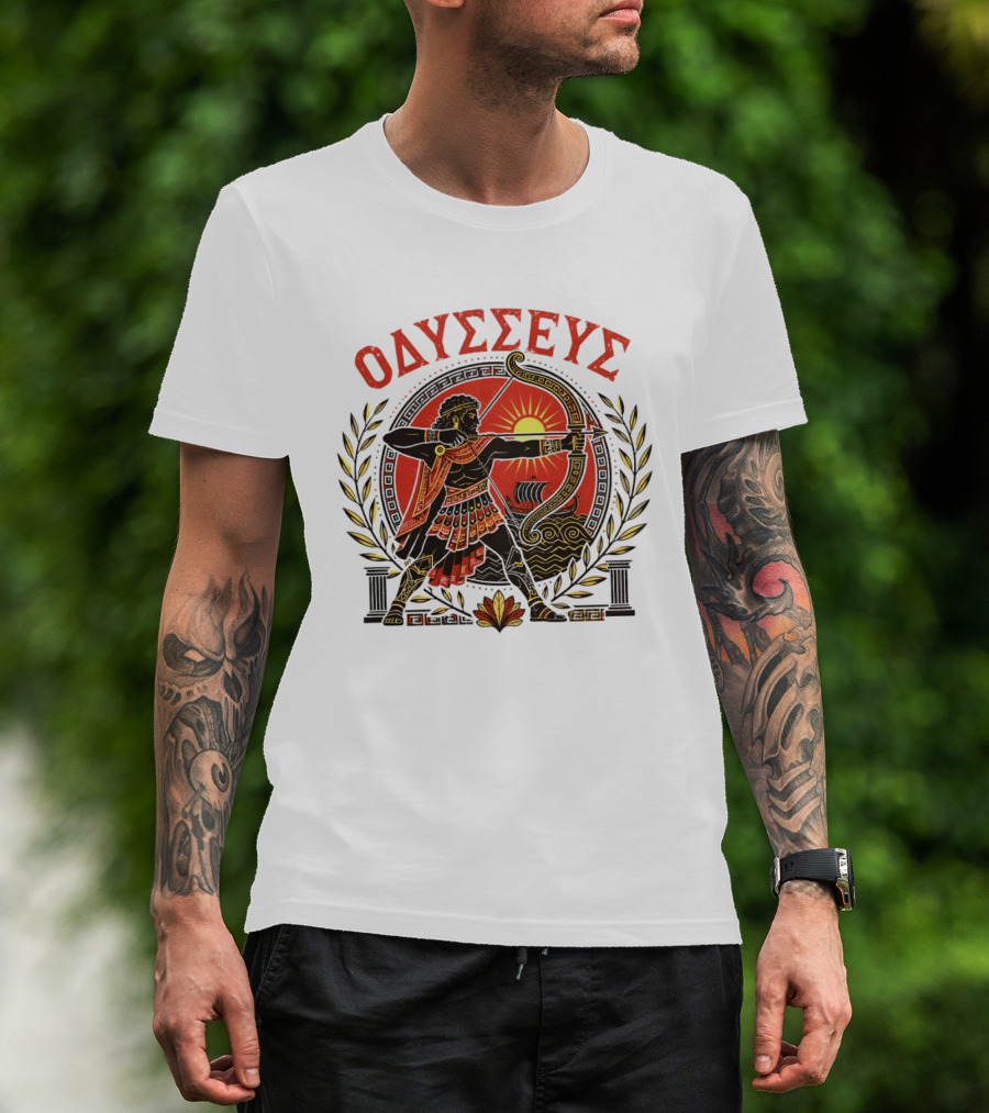 Odysseus Bow Greek Mythology Warrior Archery 2026 T-Shirt