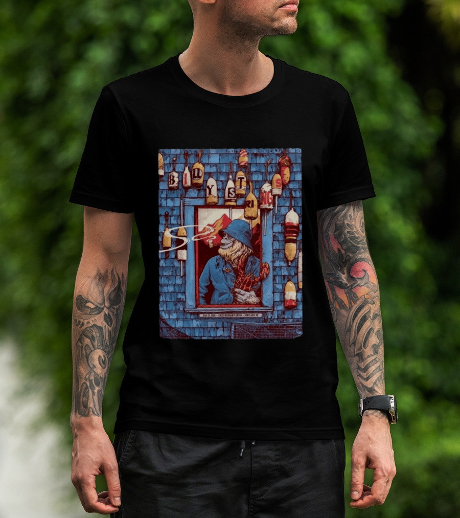 Billy Strings Portland ME 2026 Night 2 Event Cross Insurance Arena July 25 Dan Dippel Coastal Fisherman T-Shirt