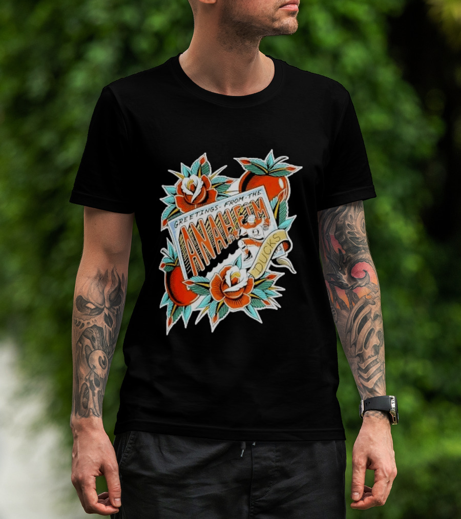 Greetings From The Anaheim Ducks Hockey Tattoo T-Shirt