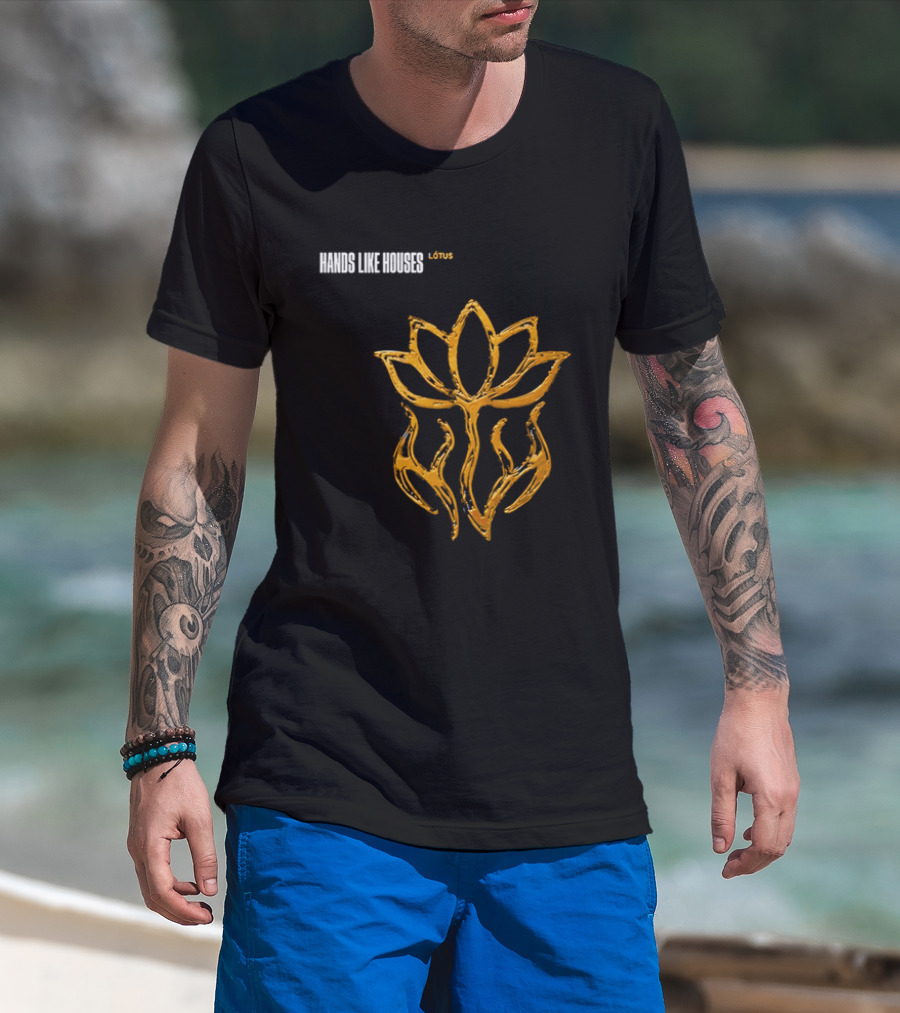 Hands Like Houses Lotus Symbol Yellow T-Shirt