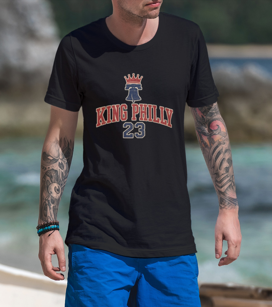 King Philly 23 Crown Bell LeBron James Philadelphia T-Shirt