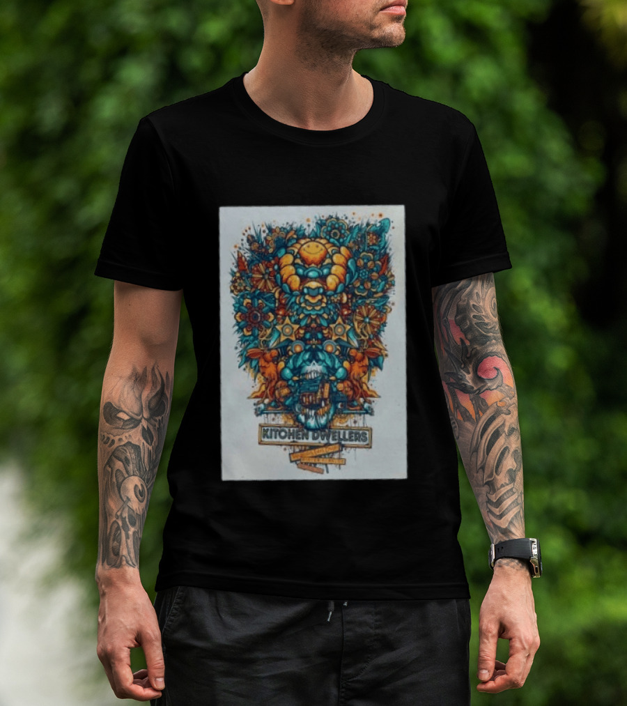 Kitchen Dwellers Winter Park CO July 24 25 2026 Tour Psychedelic Floral T-Shirt