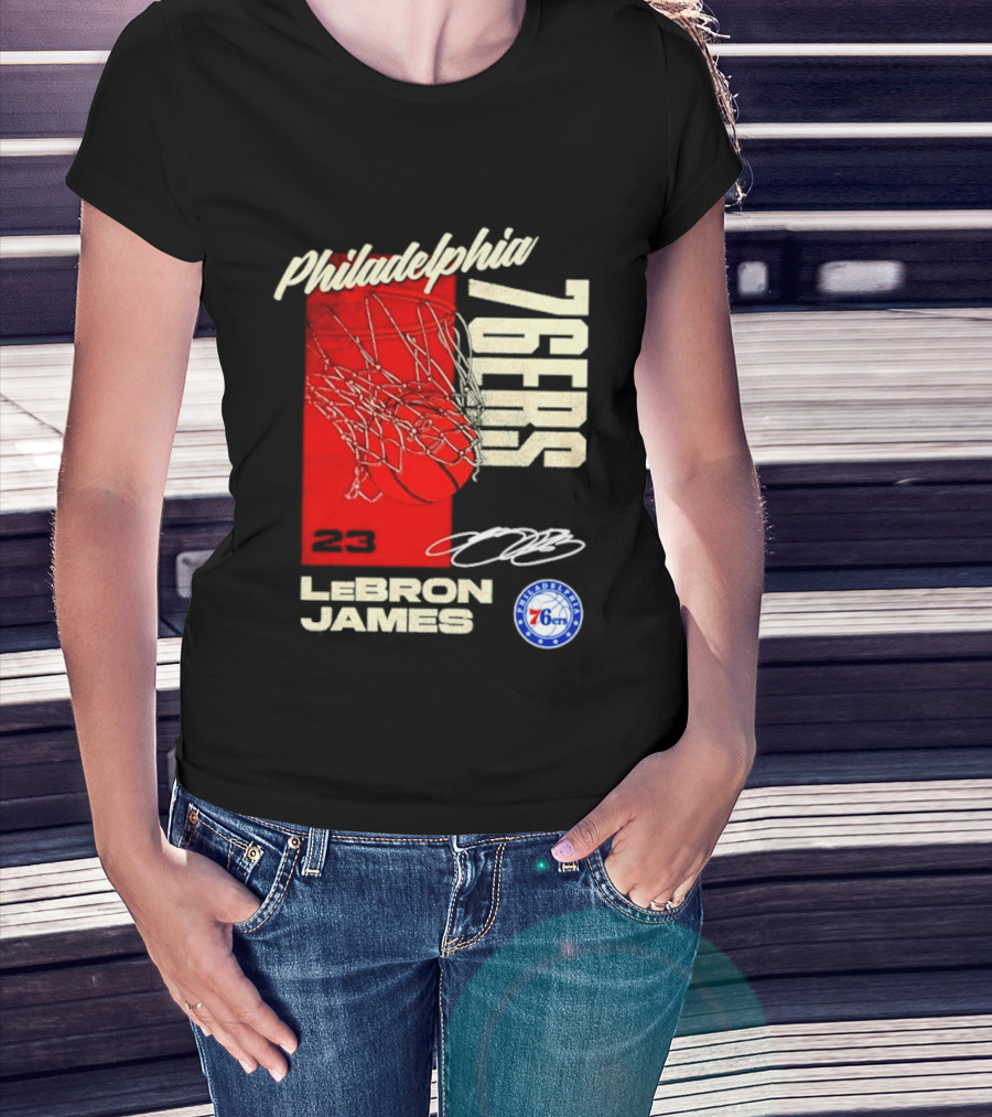LeBron James 23 Philadelphia 76ers Basketball T-Shirt