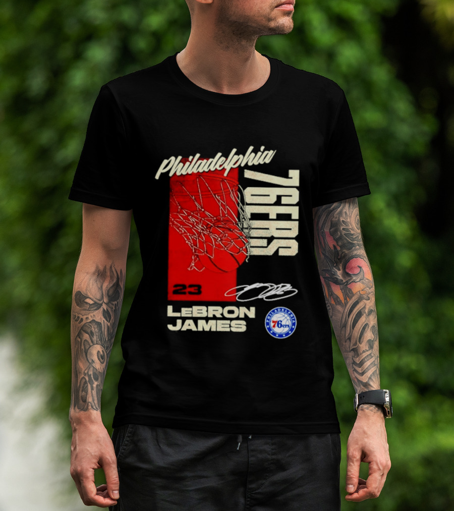 LeBron James 23 Philadelphia 76ers Basketball T-Shirt