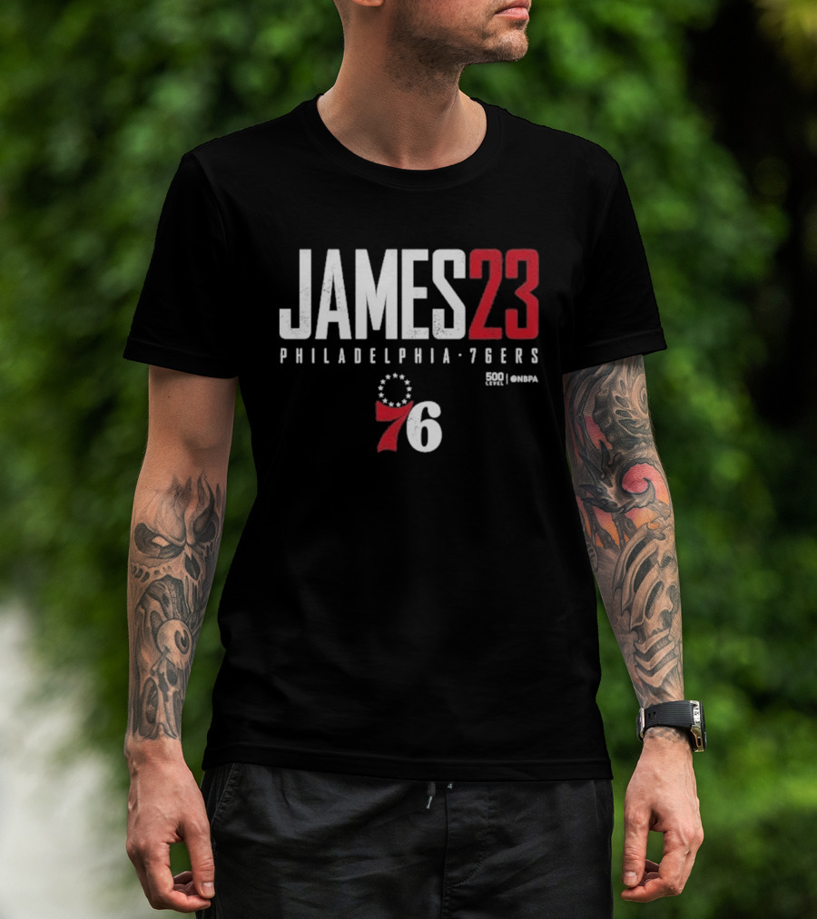 JAMES 23 Philadelphia 76ers 76 NBA T-Shirt