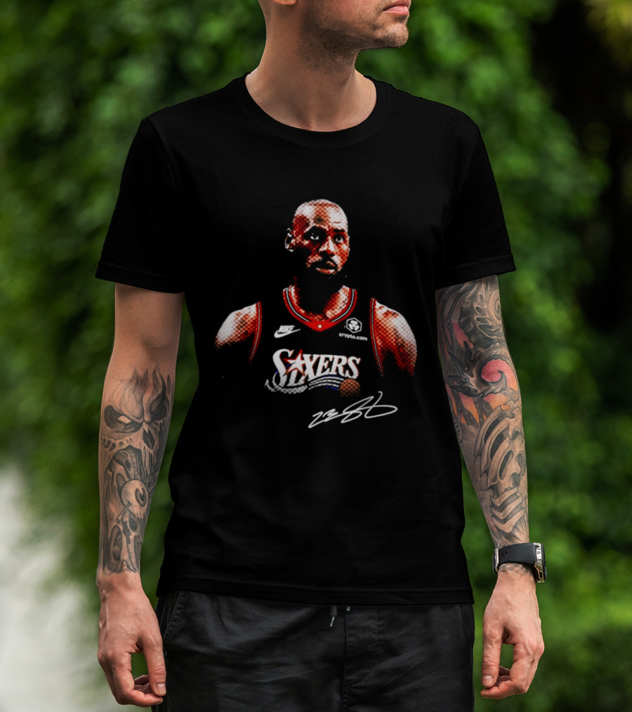 LeBron James Sixers Basketball Jersey Crossover Fan T-Shirt