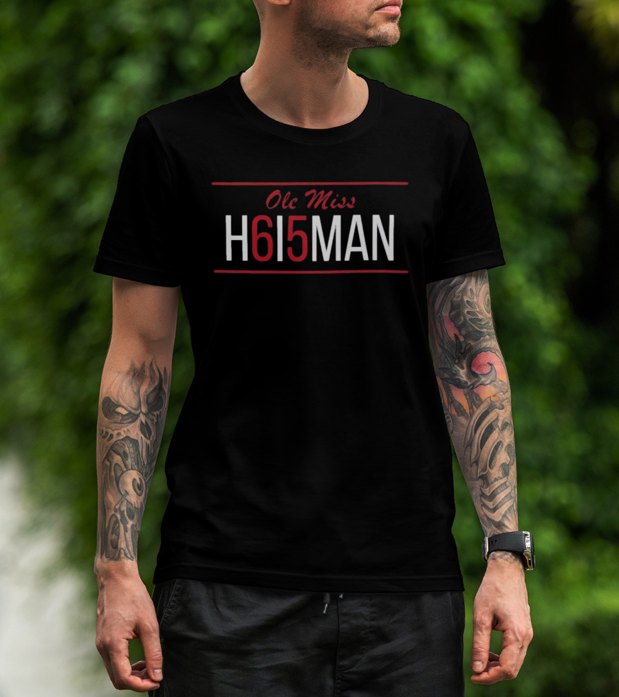 Ole Miss H615MAN 2026 Heisman Trophy Candidate Football T-Shirt