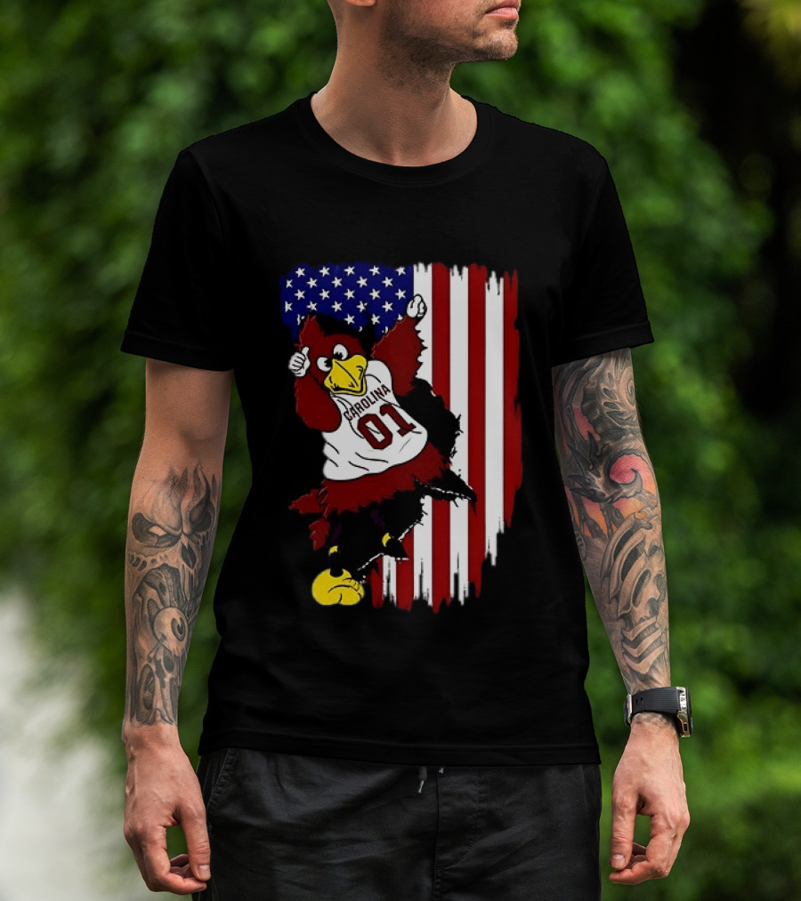 South Carolina Gamecocks Carolina 01 USA Flag We The People T-Shirt