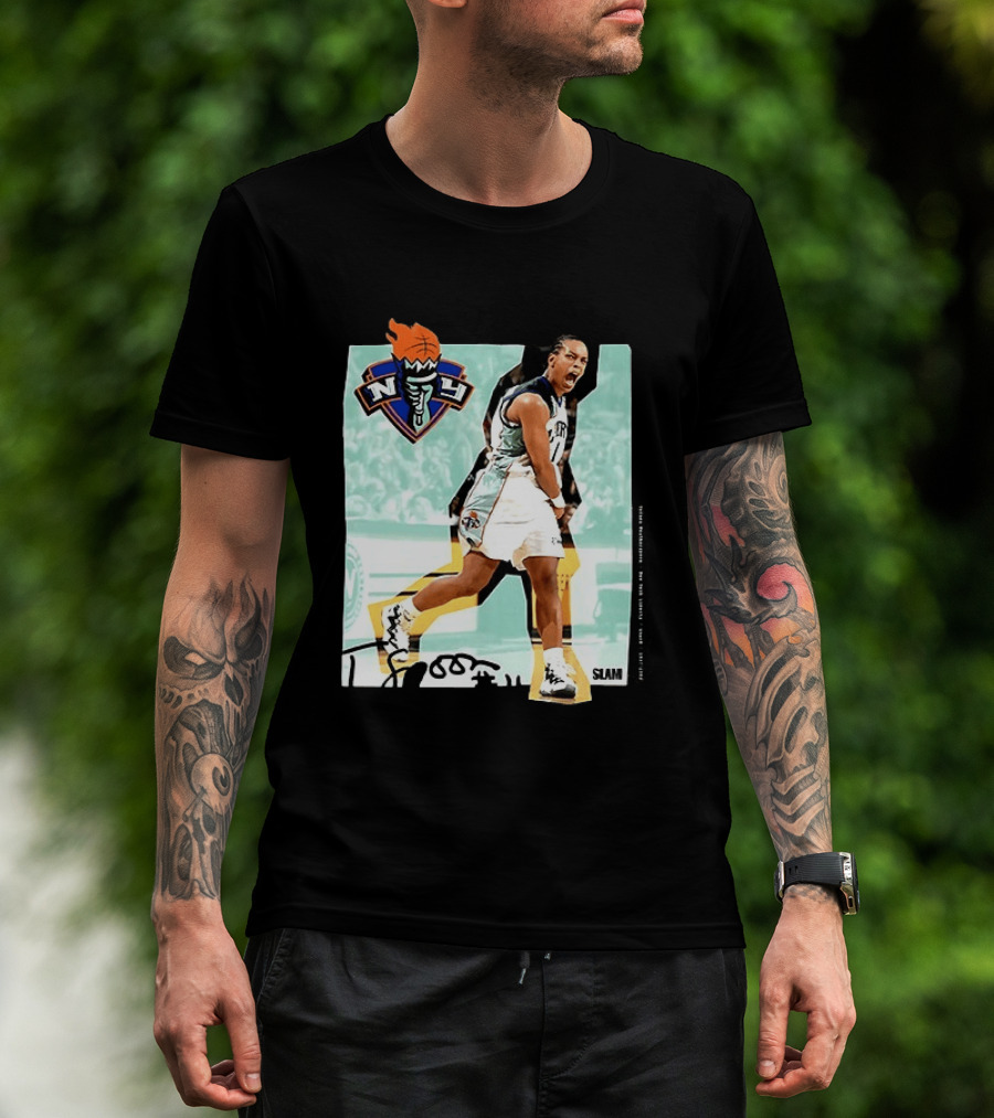 WNBA Legends Teresa Weatherspoon New York Liberty SLAM T-Shirt