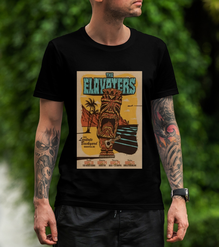 The Elovaters 2026 Levitate Backyard Marshfield MA Event With The Guess Who Max DJ Boppa Emily Rose Sept 18 25 T-Shirt
