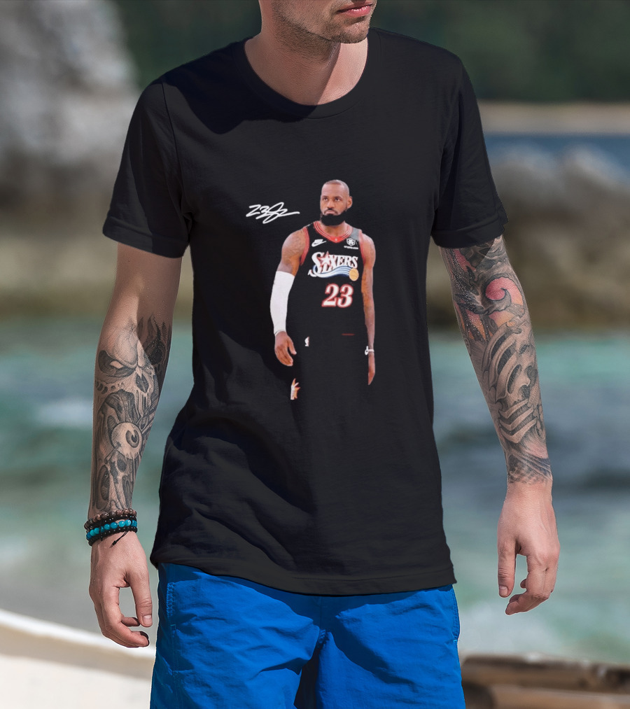 LeBron James Sixers 23 Signature Farewell Last Ride T-Shirt