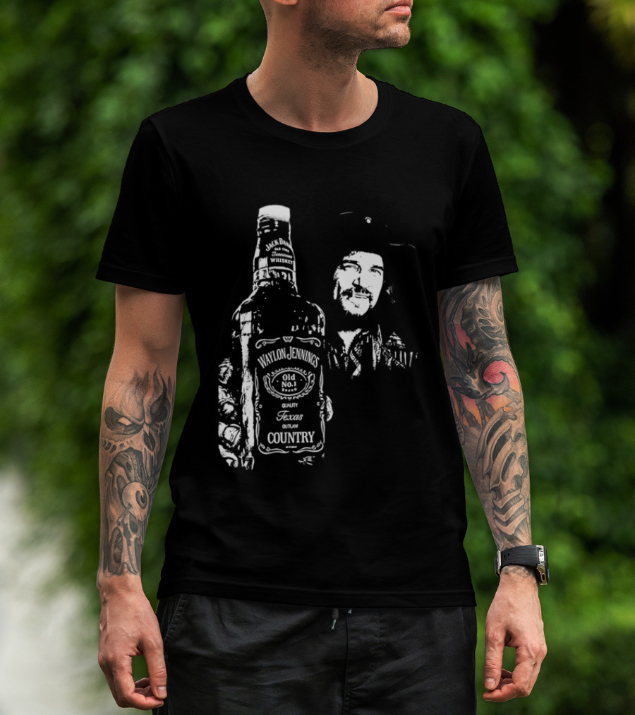 Waylon Jennings Old No 8 Brand Texas Country T-Shirt