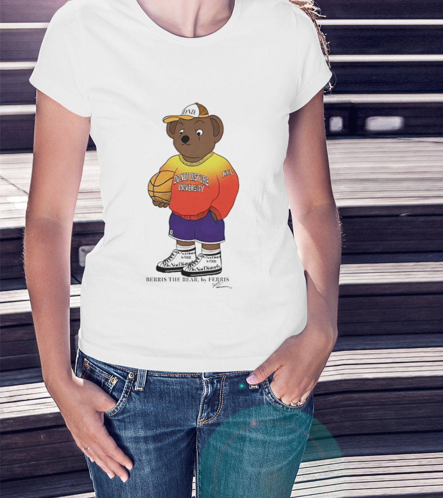 Berris The Bear Basketball Do Not Disturb University Giannis Antetokounmpo T-Shirt