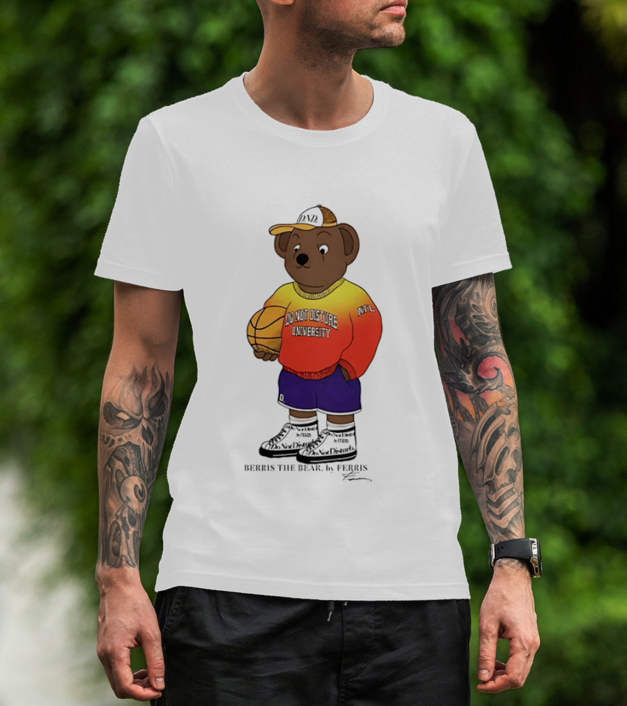 Berris The Bear Basketball Do Not Disturb University Giannis Antetokounmpo T-Shirt
