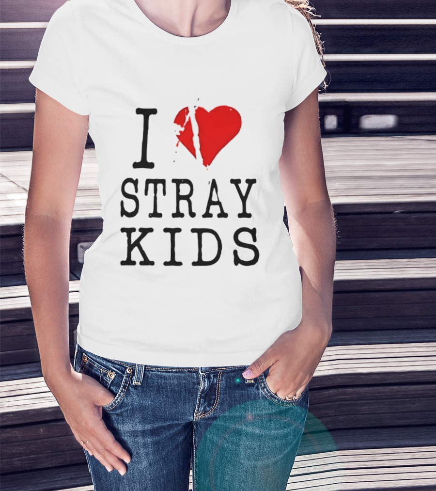 I Love Stray Kids Broken Heart T-Shirt