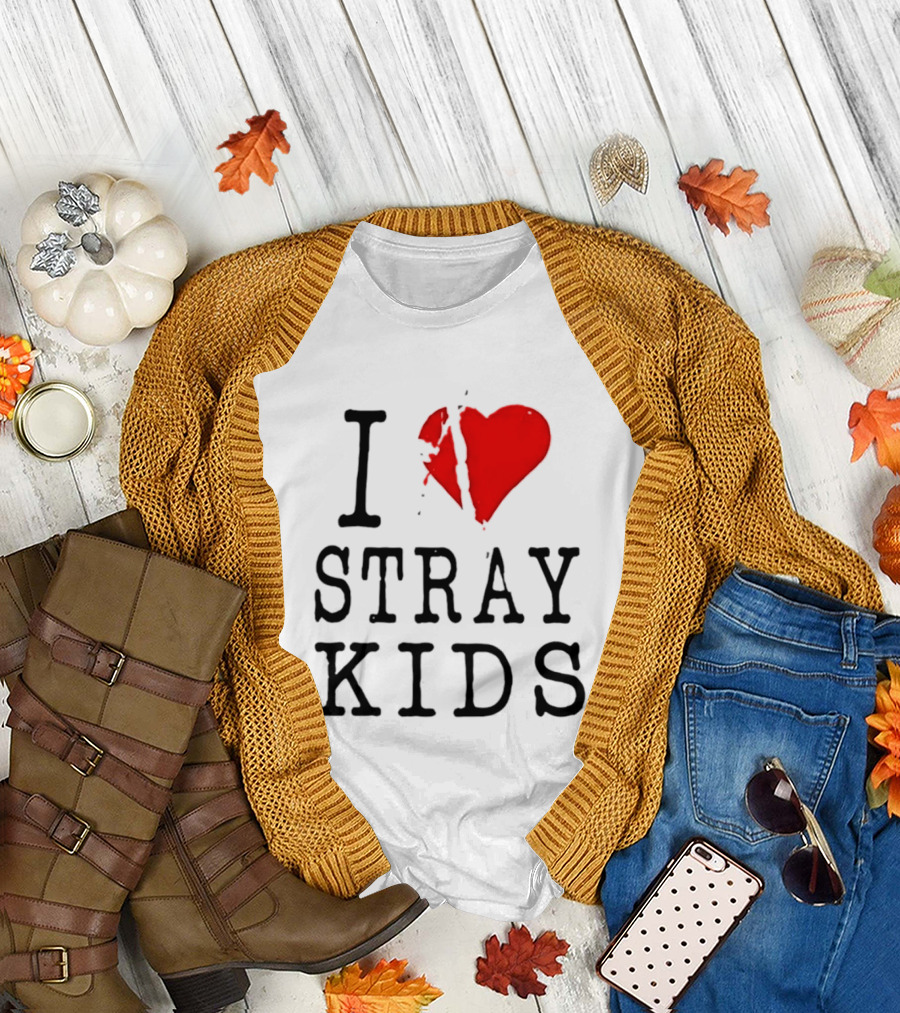 I Love Stray Kids Broken Heart T-Shirt