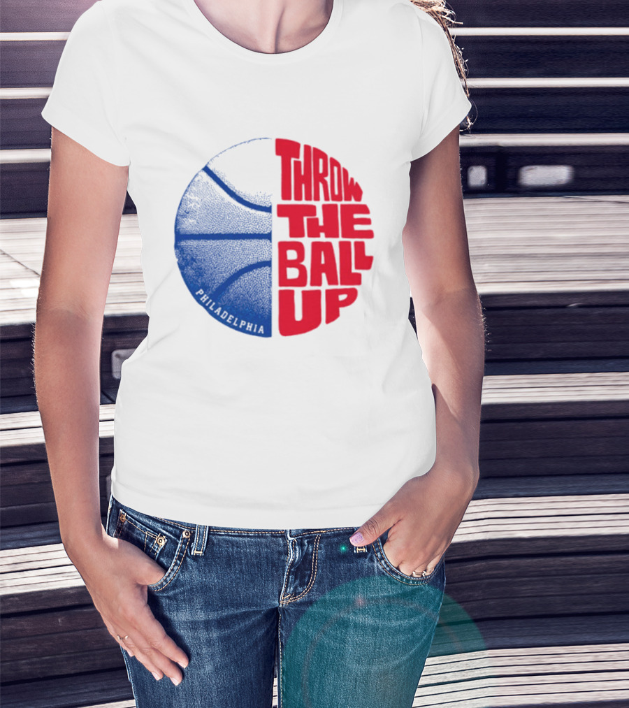 LeBron James Philadelphia 76ers Throw The Ball Up Basketball T-Shirt