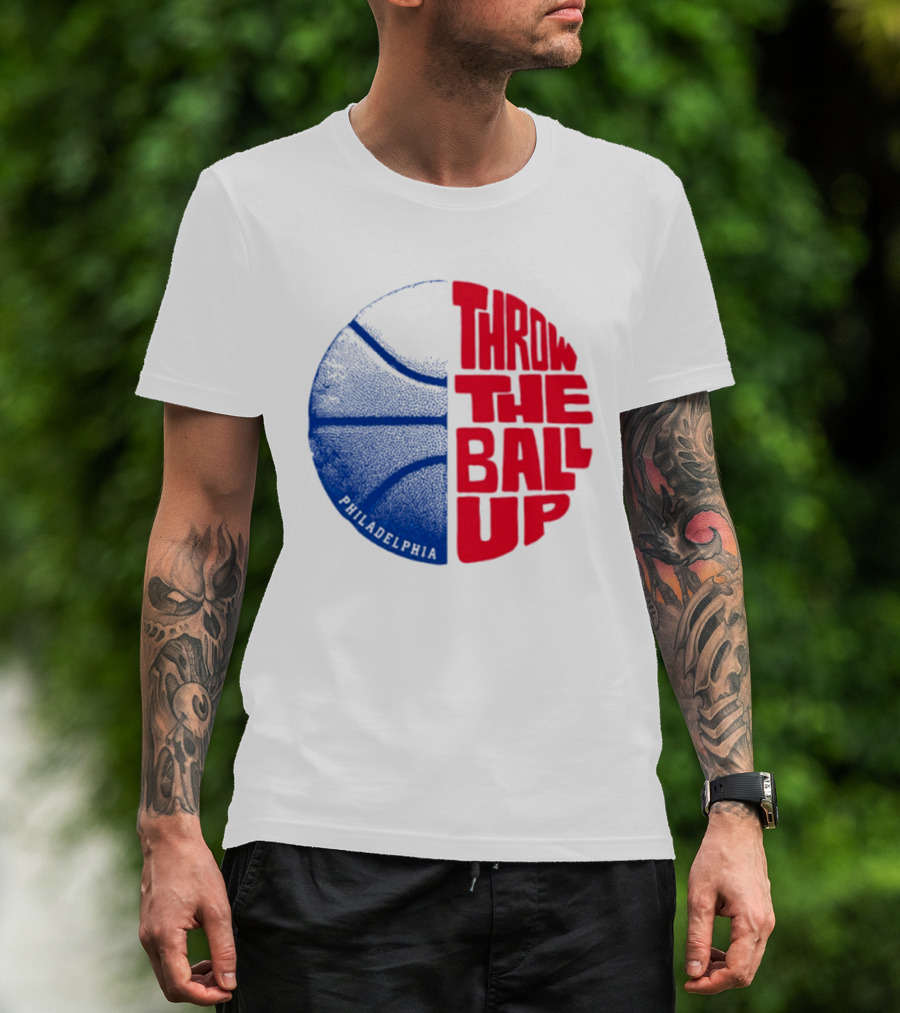 LeBron James Philadelphia 76ers Throw The Ball Up Basketball T-Shirt