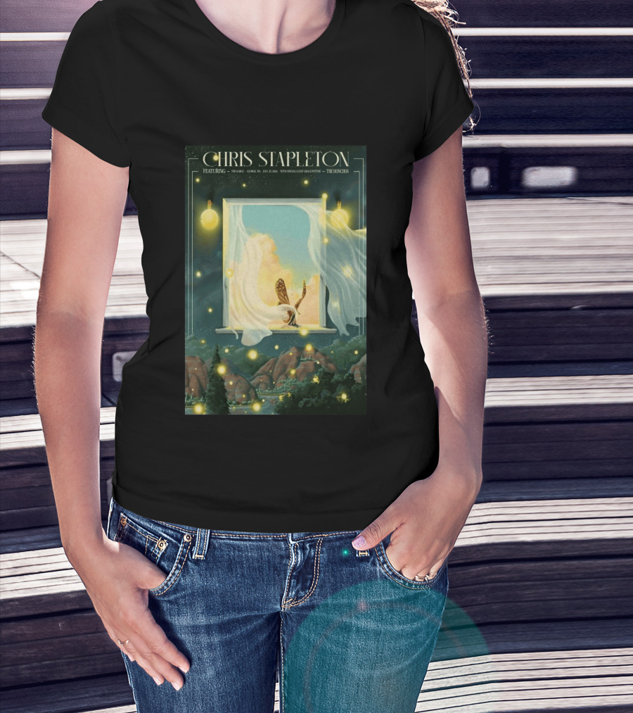 Chris Stapleton Featuring The Gorge George WA July 25 2026 With Special Guest Grace Potter The Honchos T-Shirt