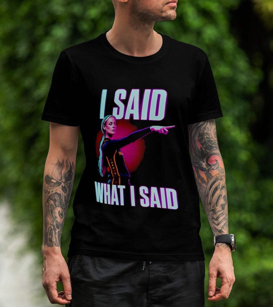Sophie Cunningham I Said What I Said Pointing Indiana Fever WNBA Basketball T-Shirt