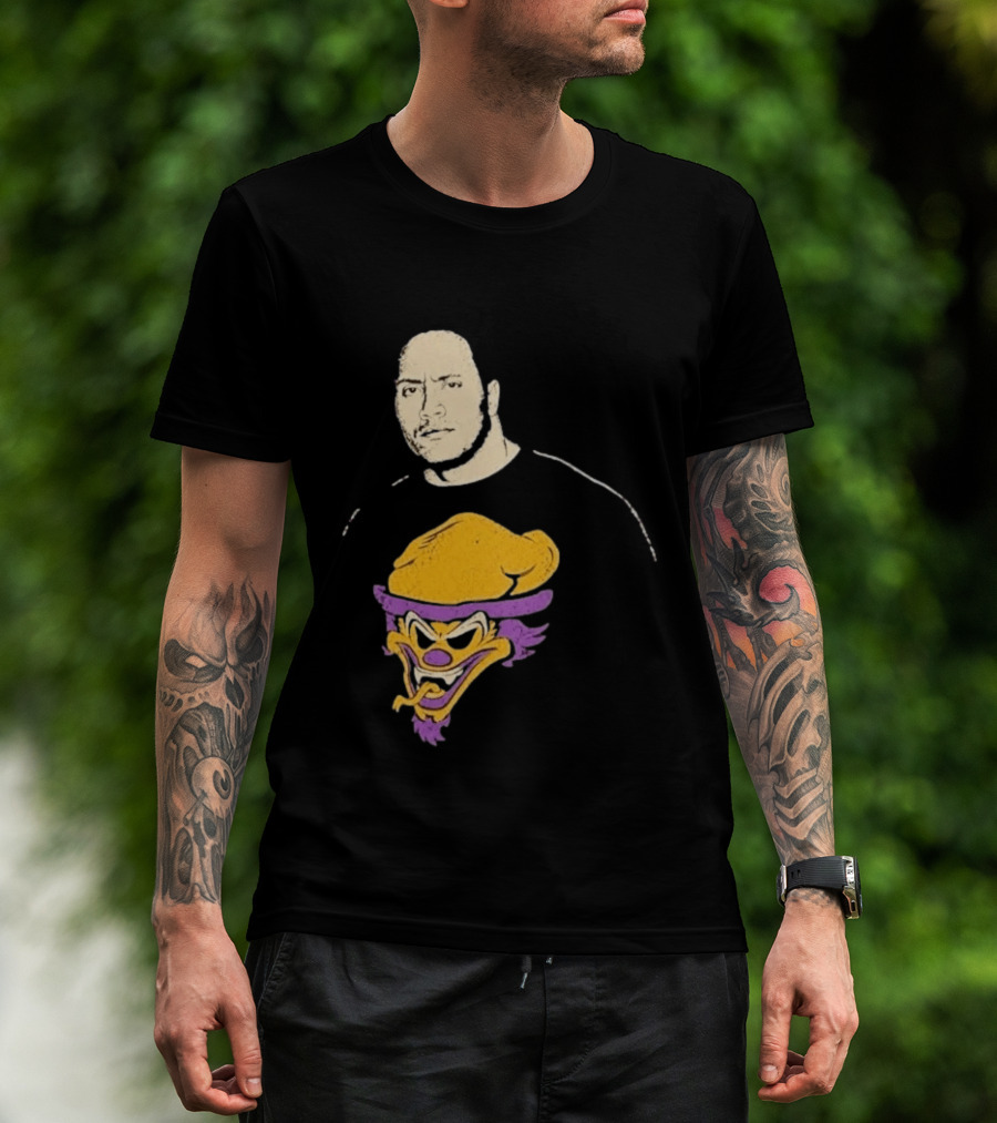 Dwayne Johnson The Rock Insane Clown Posse Collaboration T-Shirt