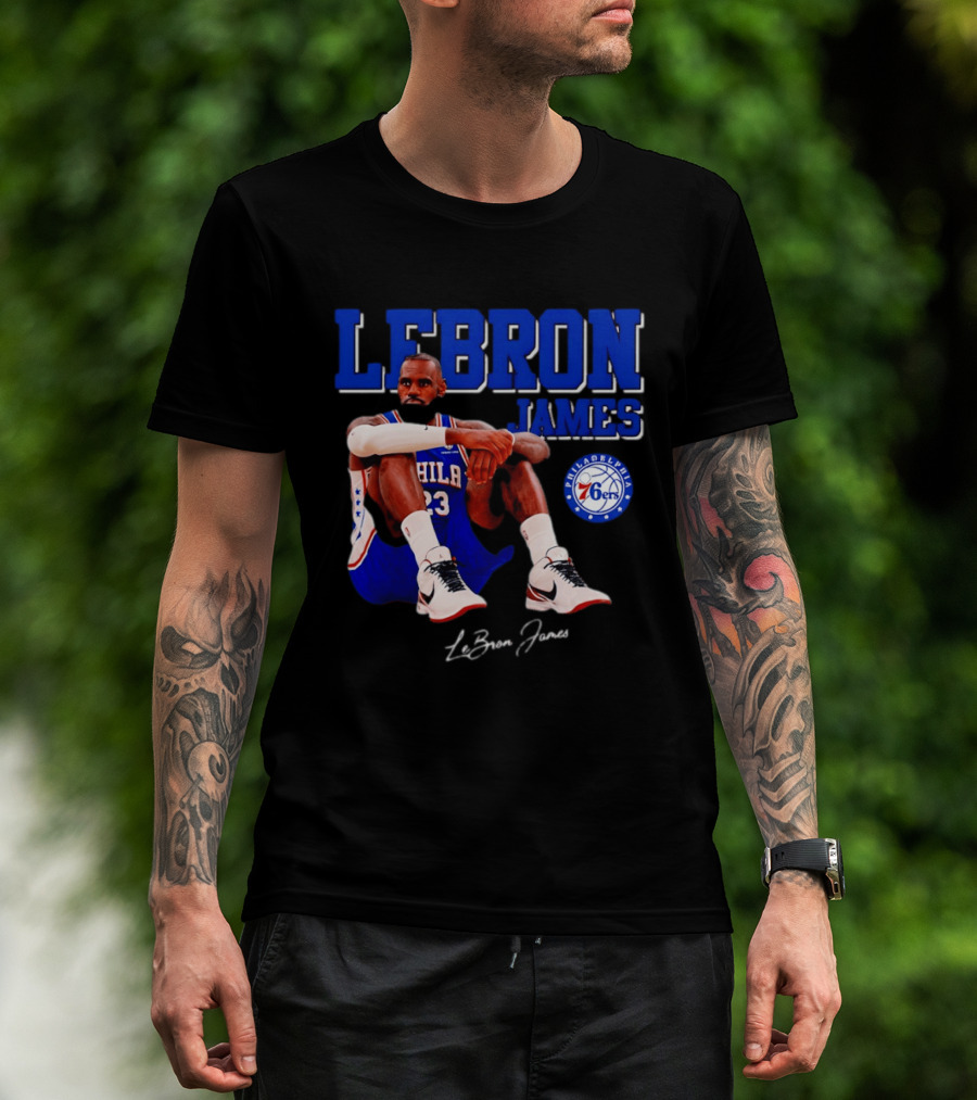 Lebron James 23 Philadelphia 76ers Basketball Phila 76ers 2026 T-Shirt