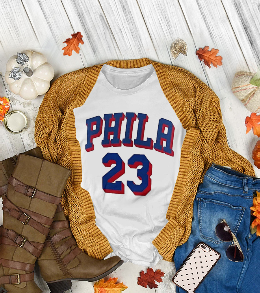 PHILA 23 LeBron James Philadelphia 76ers Youth Fast Break T-Shirt