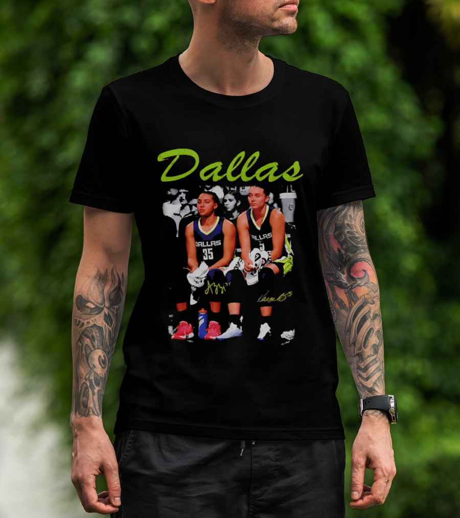 Dallas Azzi Fudd Paige Bueckers Signatures 2026 Game Day T-Shirt