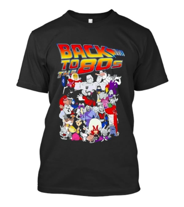 Back To The 80s Various Cartoon Villains Retro Nostalgia T-Shirt