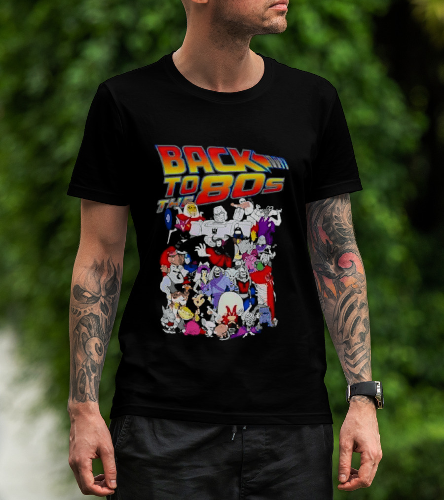 Back To The 80s Various Cartoon Villains Retro Nostalgia T-Shirt