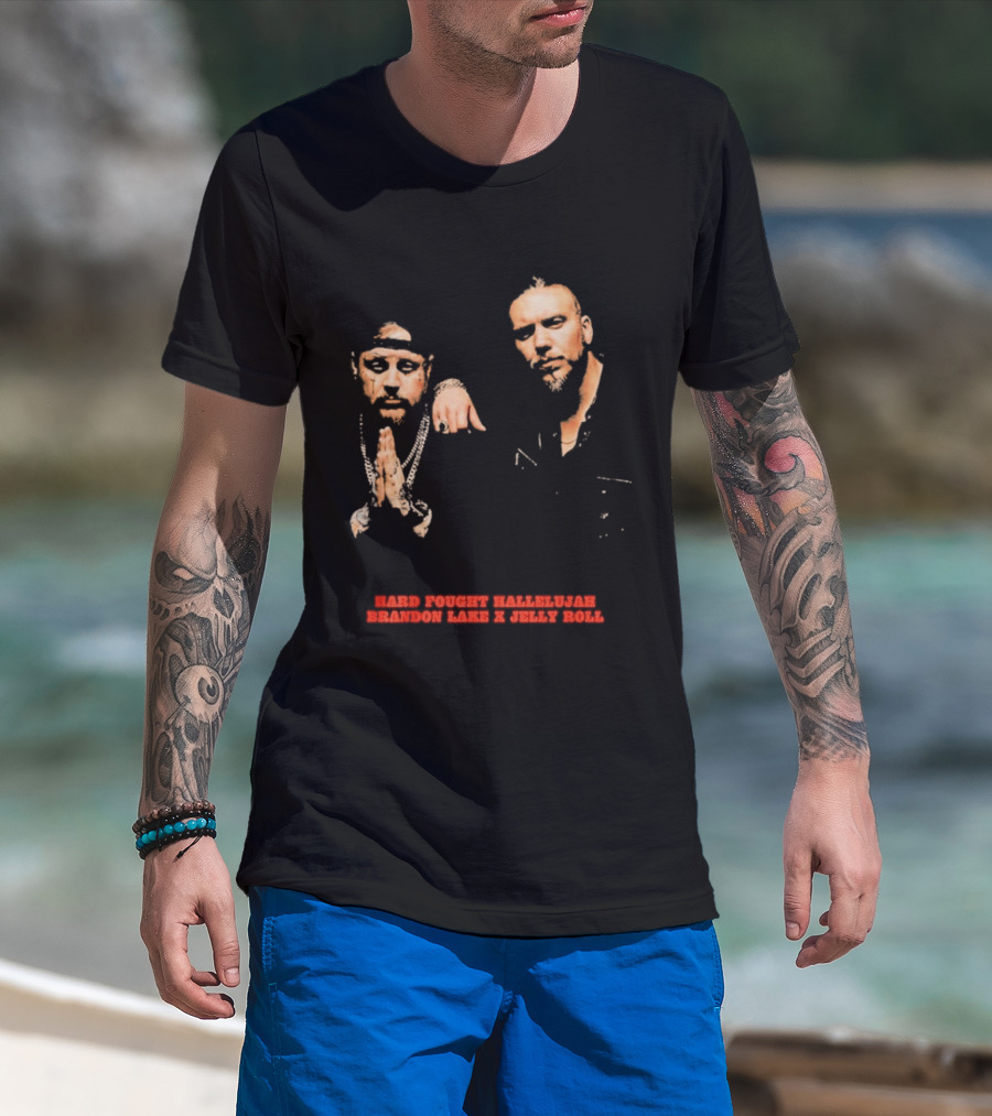 Brandon Lake X Jelly Roll Hard Fought Hallelujah T-Shirt