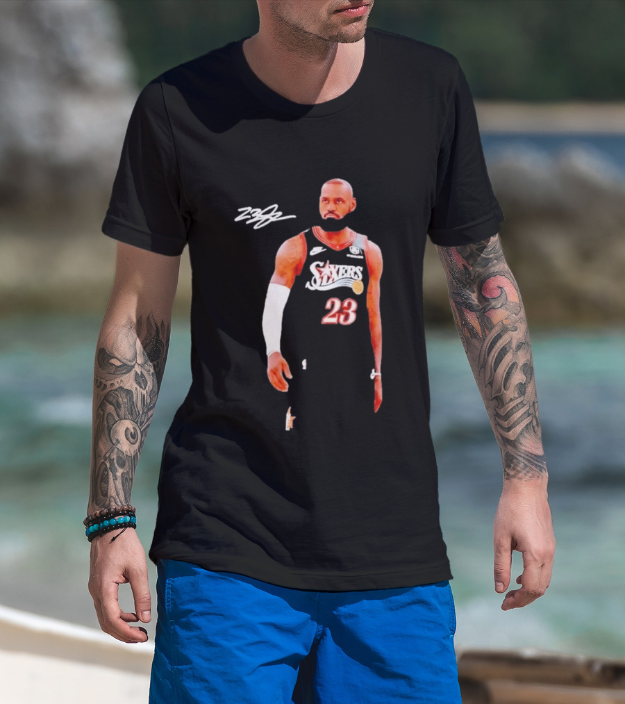 LeBron James 76ers 23 Basketball Edition T-Shirt