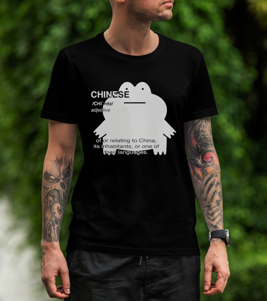 CHINESE Definition Frog Relating To China Its Inhabitants Or Their Language T-Shirt