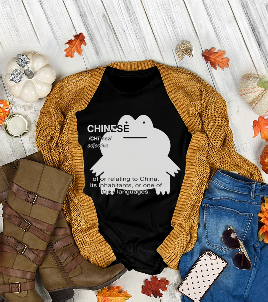 CHINESE Definition Frog Relating To China Its Inhabitants Or Their Language T-Shirt