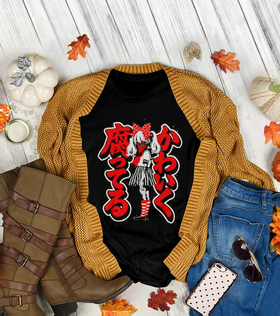Horror Anime Manga Aesthetics Japanese T-Shirt