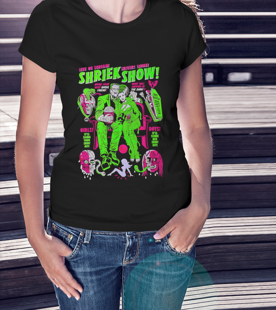 Live On Scream Shriek Show Bring Your Best Ghoul Friend Scariest Scores Songs Skins T-Shirt