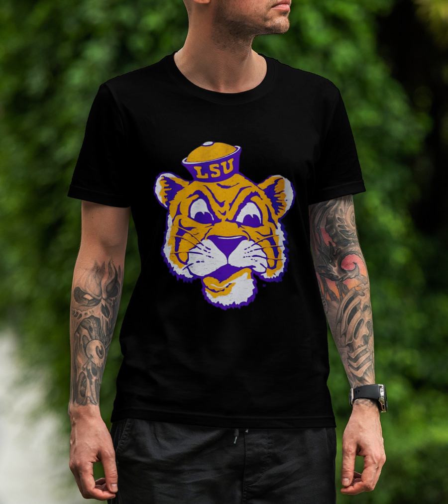 LSU Tigers Big Face 2026 Tiger Head LSU T-Shirt