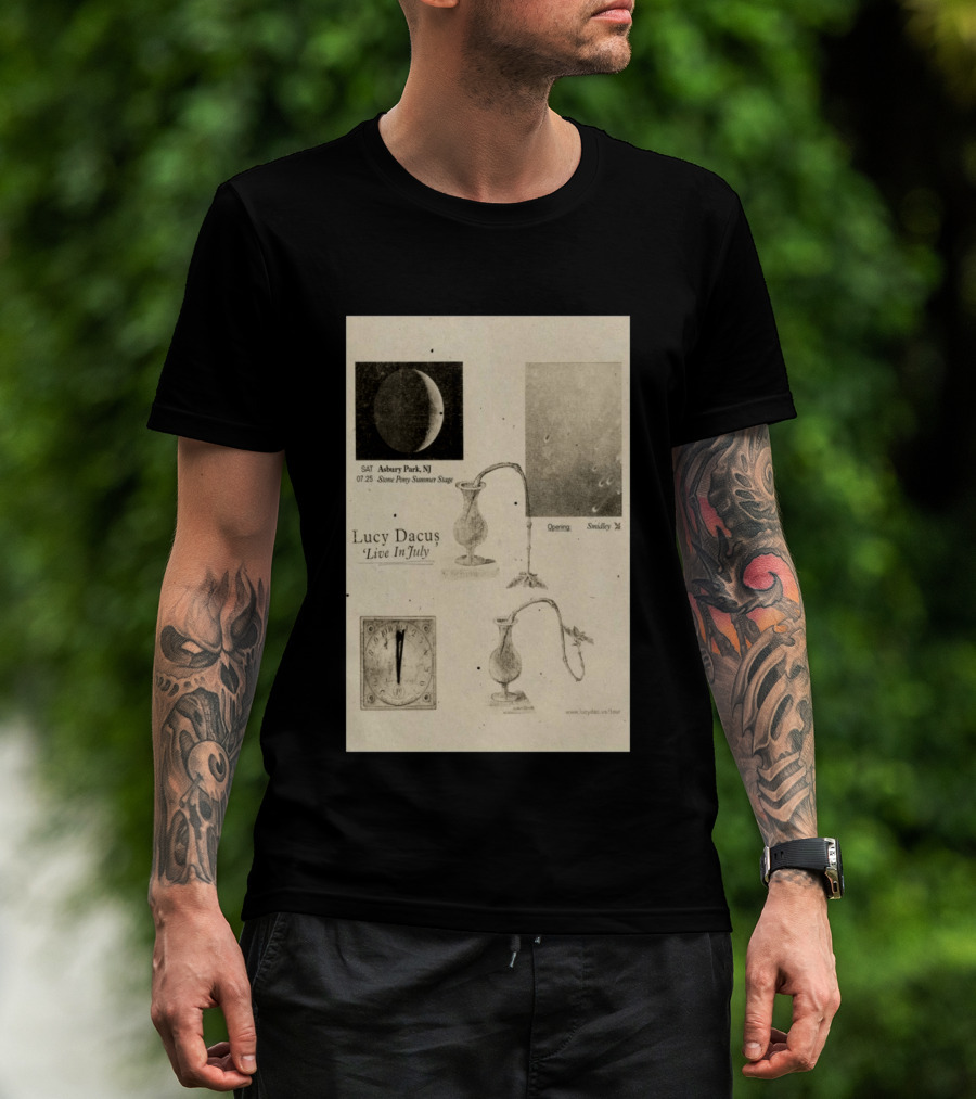 Lucy Dacus Live In July Asbury Park NJ Stone Pony Summer Stage 07 25 Opening Smidley Moon Stage T-Shirt