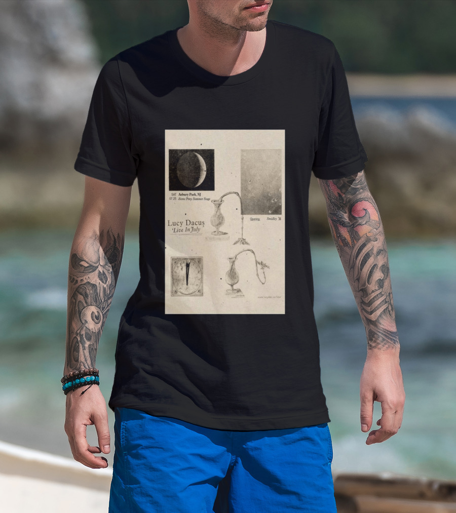 Lucy Dacus Live In July Asbury Park NJ Stone Pony Summer Stage 07 25 Opening Smidley Moon Stage T-Shirt