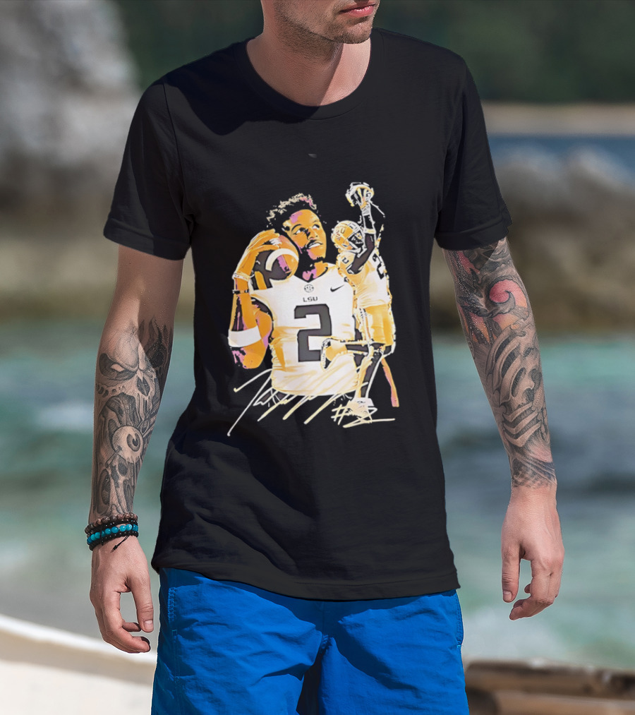 Odell Beckham Jr. LSU Tigers Football Number 2 NCAA T-Shirt