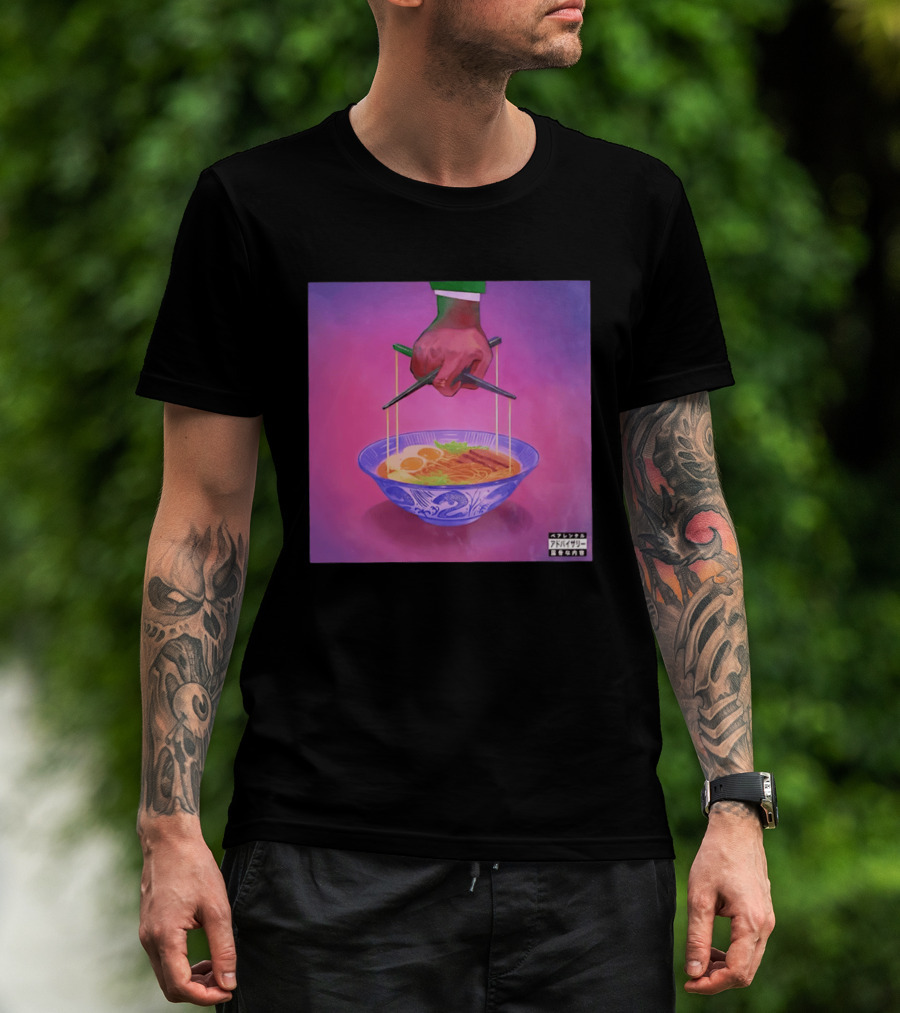 Parental Advisory Explicit Content Ramen Puppet Master Japanese Noodles Bowl T-Shirt