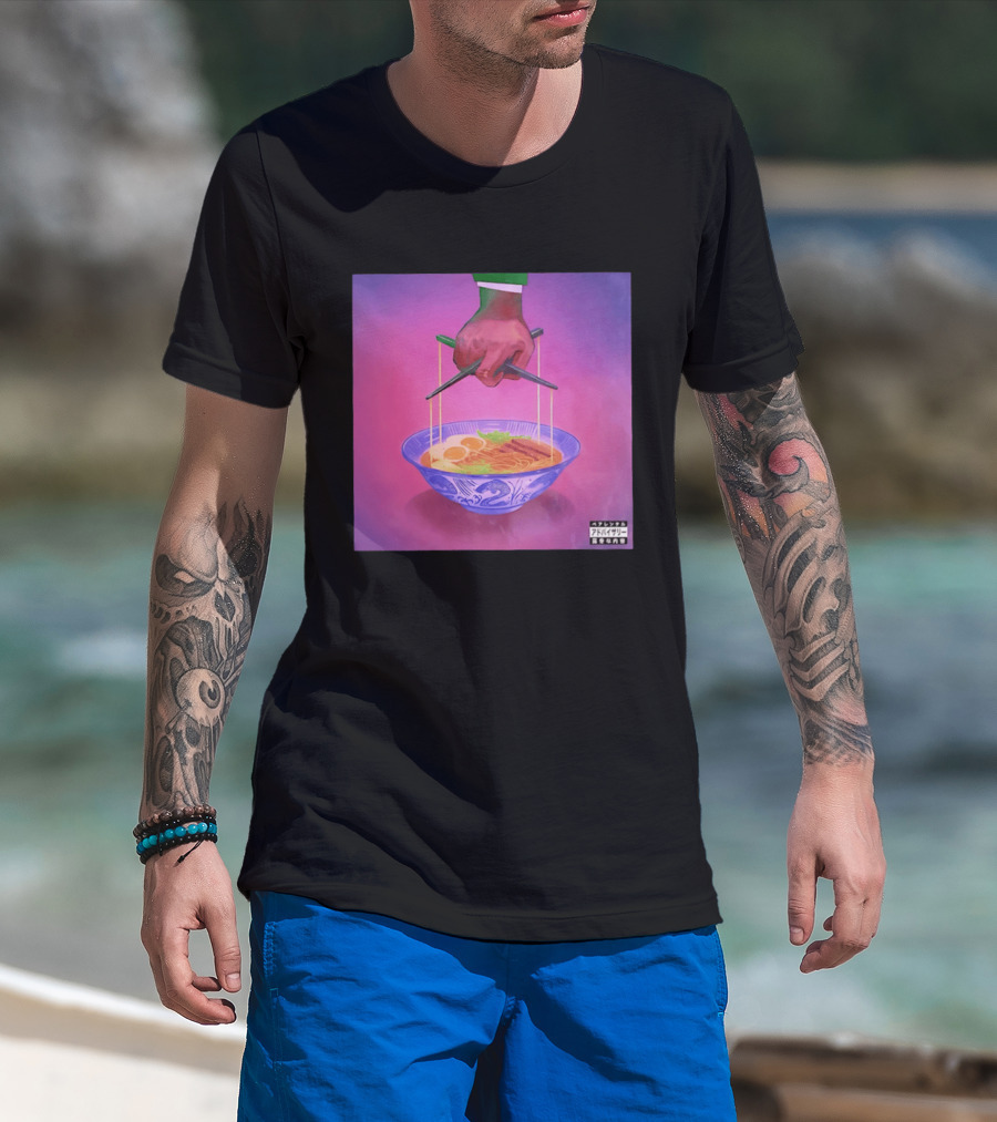 Parental Advisory Explicit Content Ramen Puppet Master Japanese Noodles Bowl T-Shirt