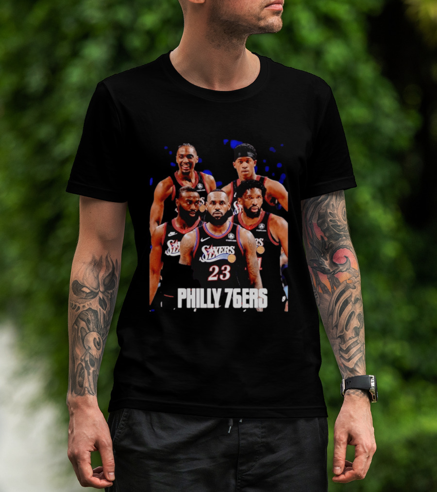 Philadelphia 76ers Big Five LeBron James Philly 76ers 23 T-Shirt