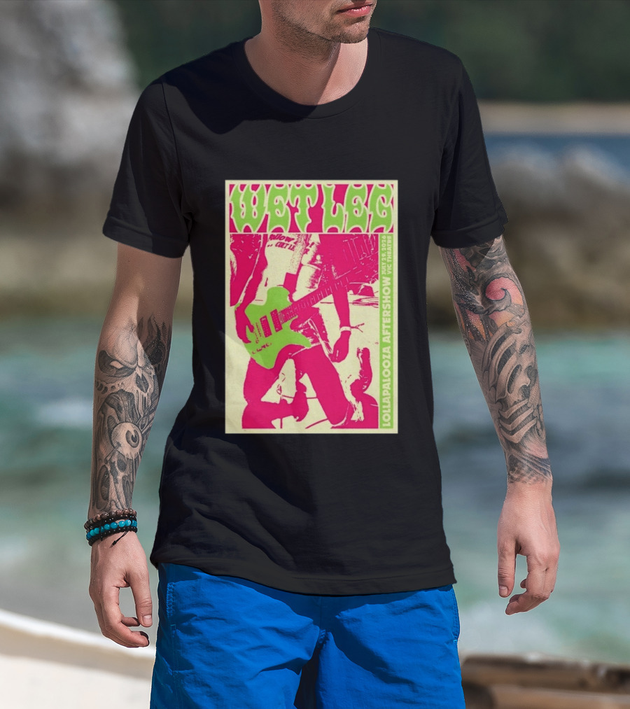 Wet Leg July 29 2026 Lollapalooza Aftershow Vic Theatre Chicago IL T-Shirt