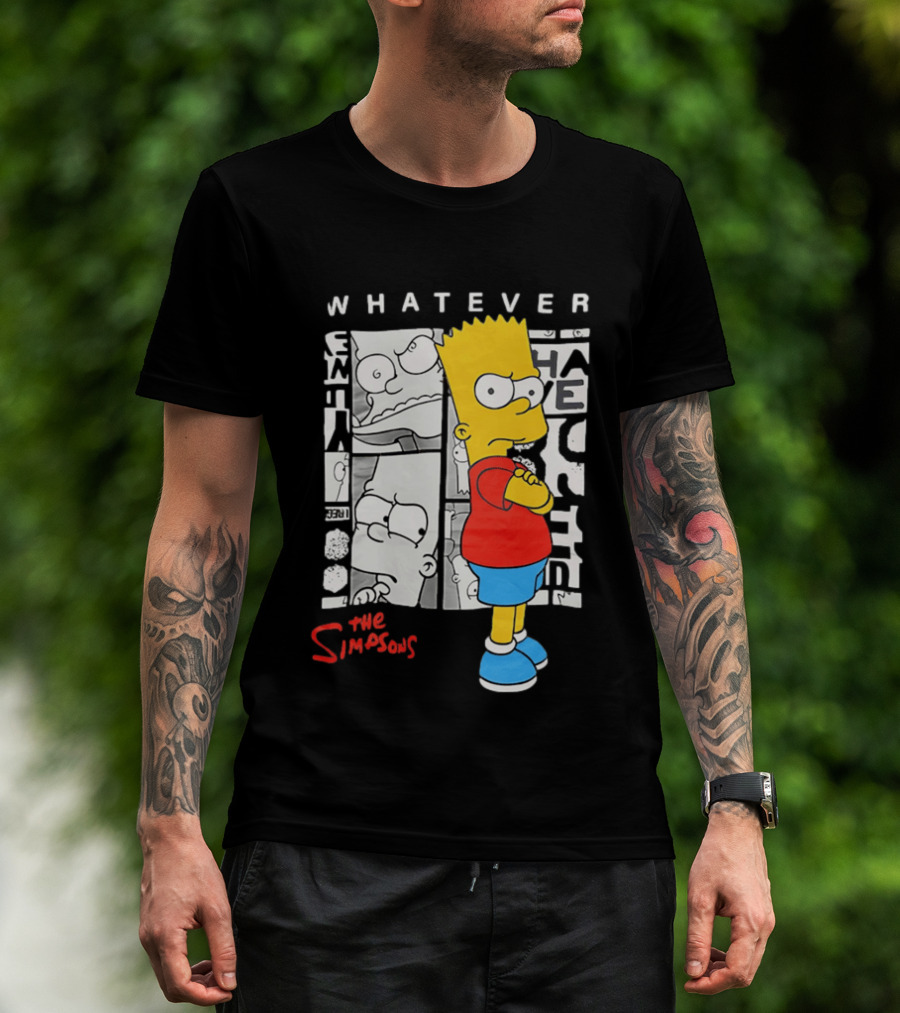 Whatever The Simpsons Bart Simpson Attitude T-Shirt
