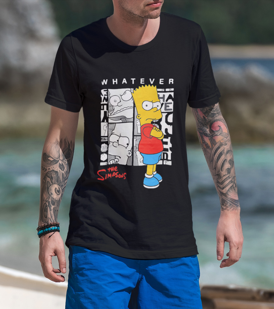 Whatever The Simpsons Bart Simpson Attitude T-Shirt