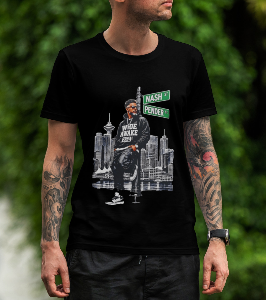 Wide Awake 252 Nash Street Pender Street Urban Skyline T-Shirt