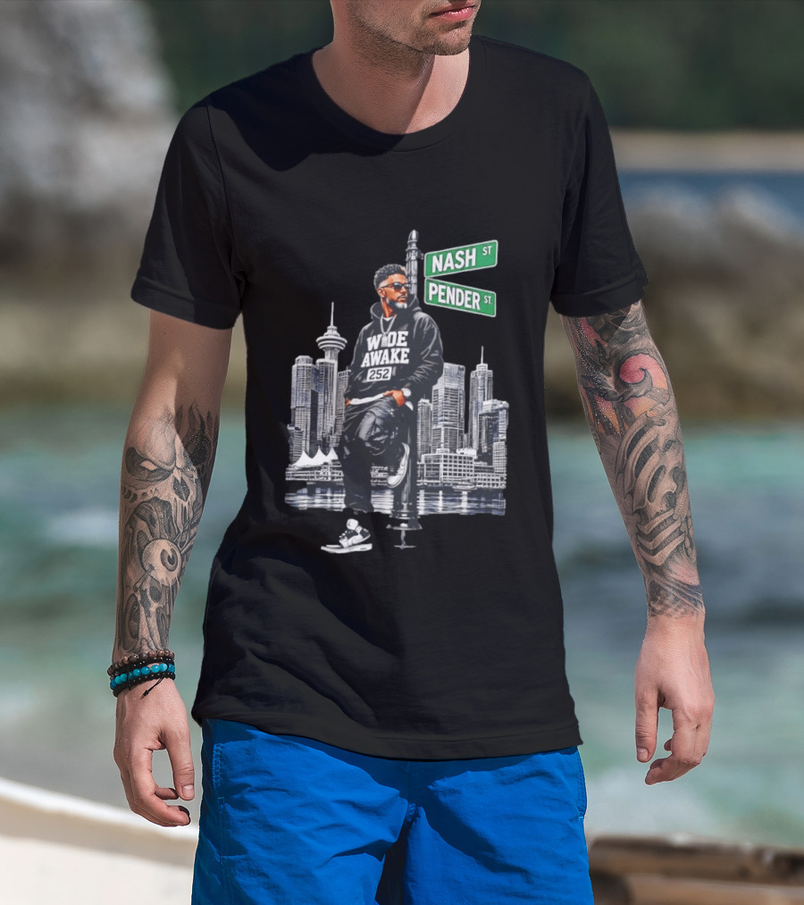 Wide Awake 252 Nash Street Pender Street Urban Skyline T-Shirt