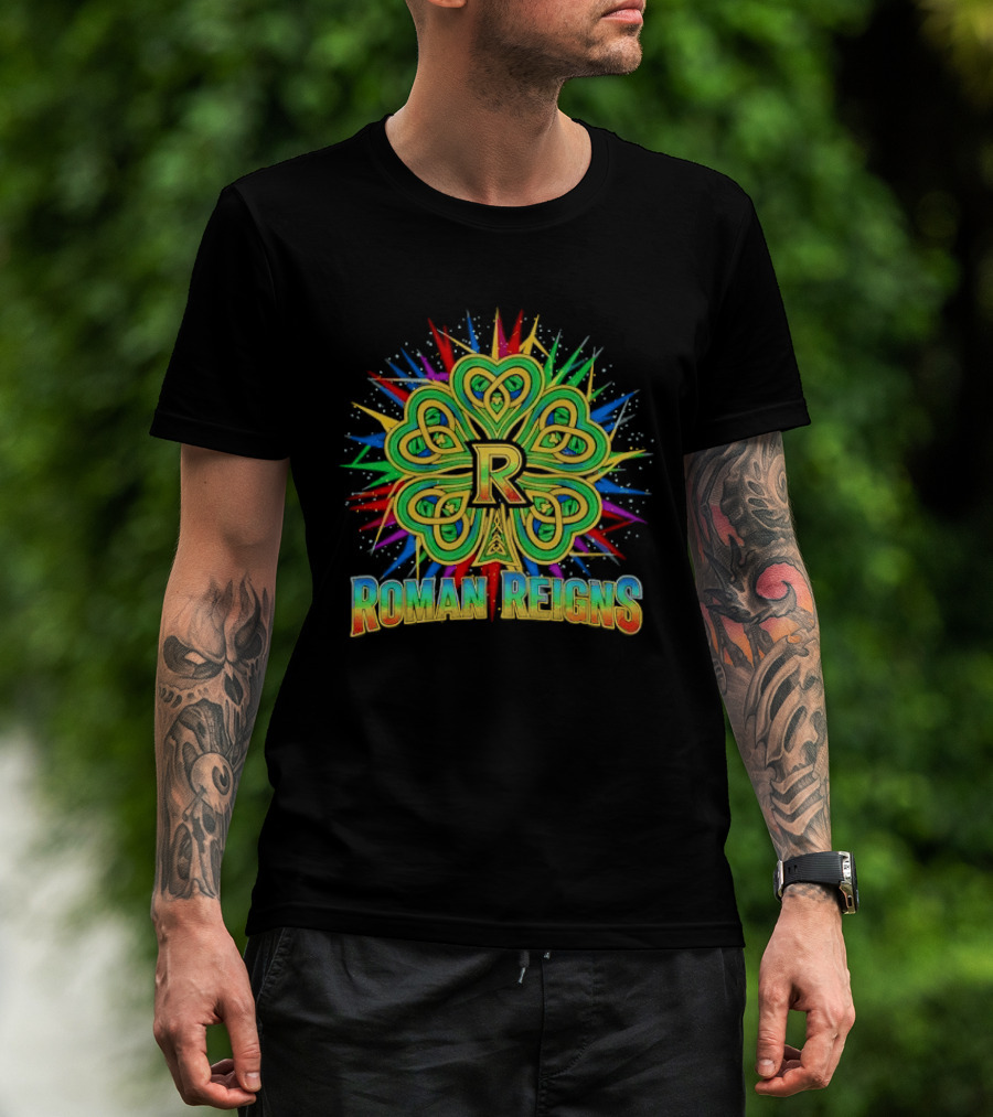 Roman Reigns Shamrock St Patrick's Day 2026 WWE Celebration T-Shirt
